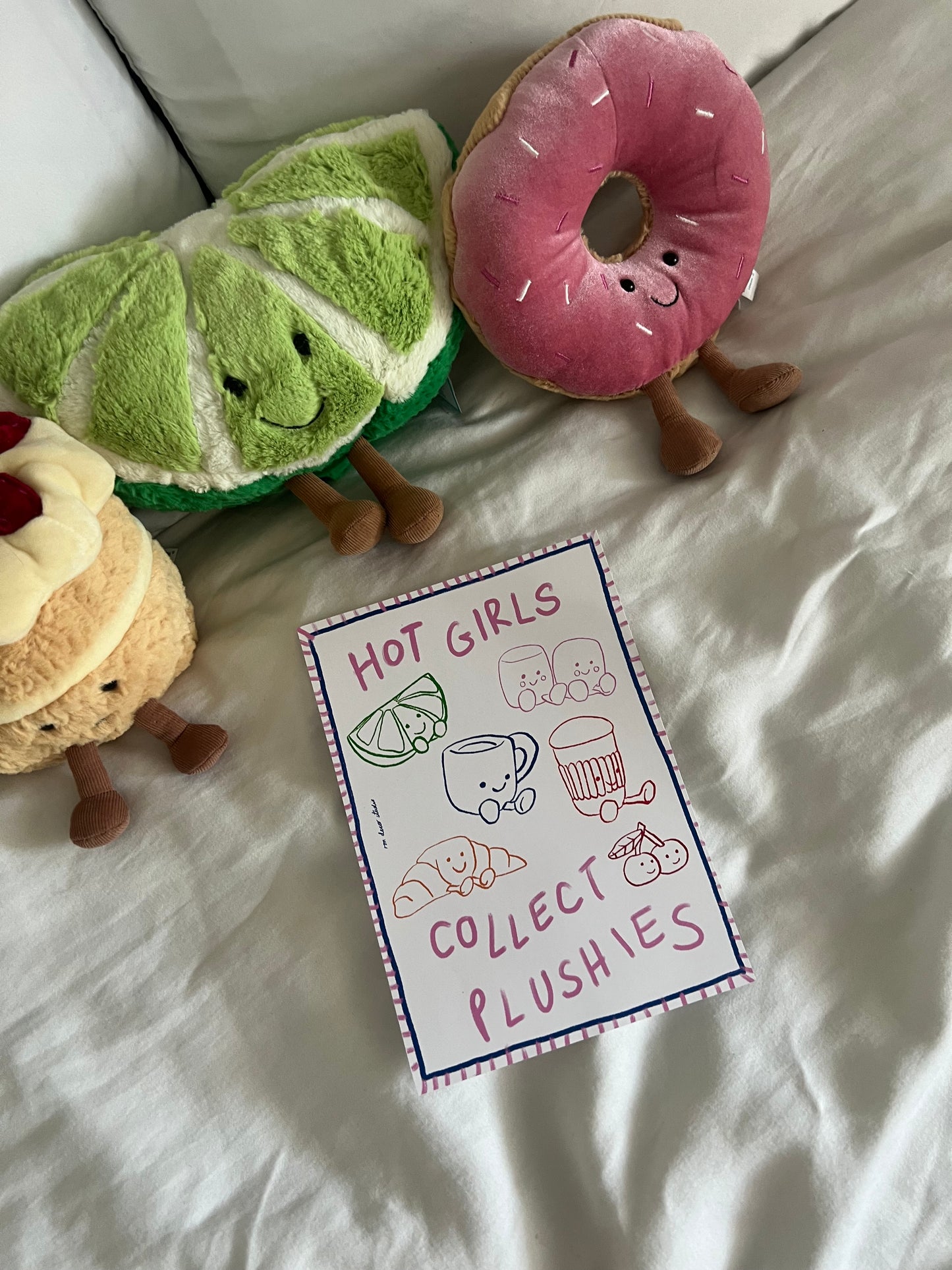 Hot Girls Collect Plushies Art Print DIGITAL DOWNLOAD