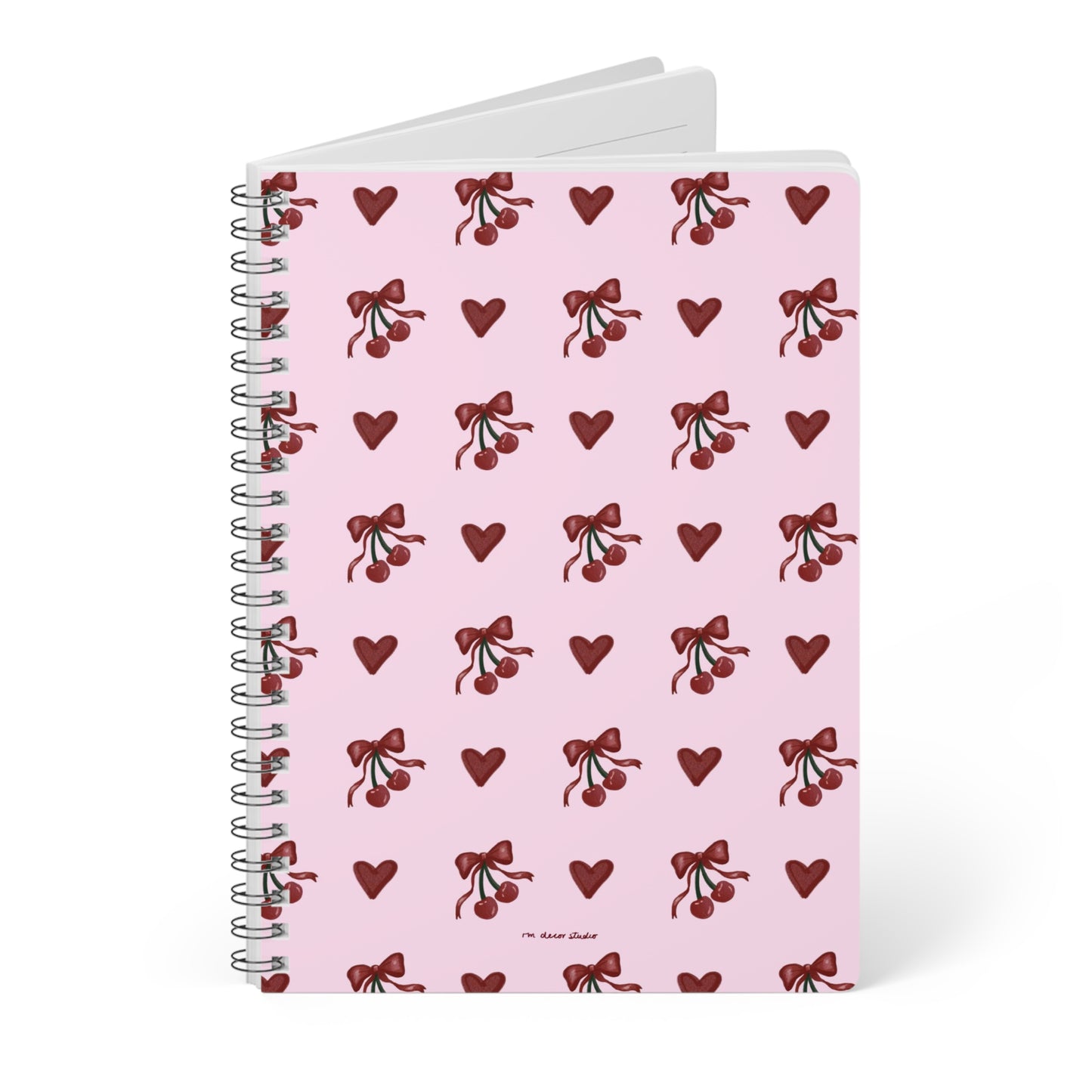 'Cherry Heart' A5 Notebook