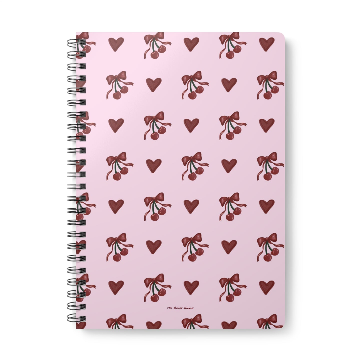 'Cherry Heart' A5 Notebook