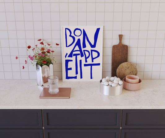 Bon Appetit Type Print