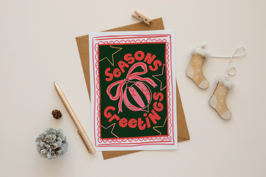 Seasons Greetings Christmas Card