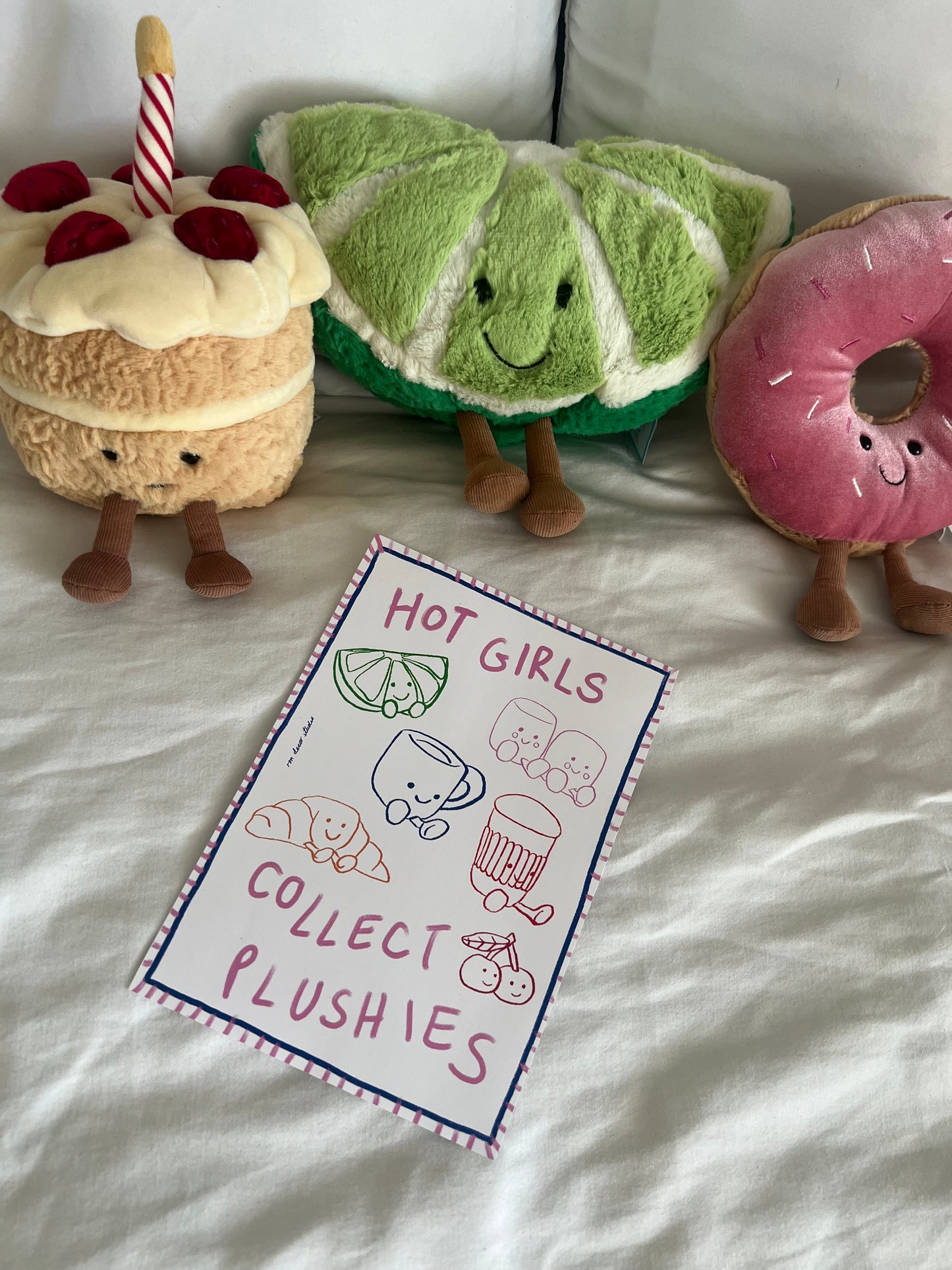 Hot Girls Collect Plushies Art Print