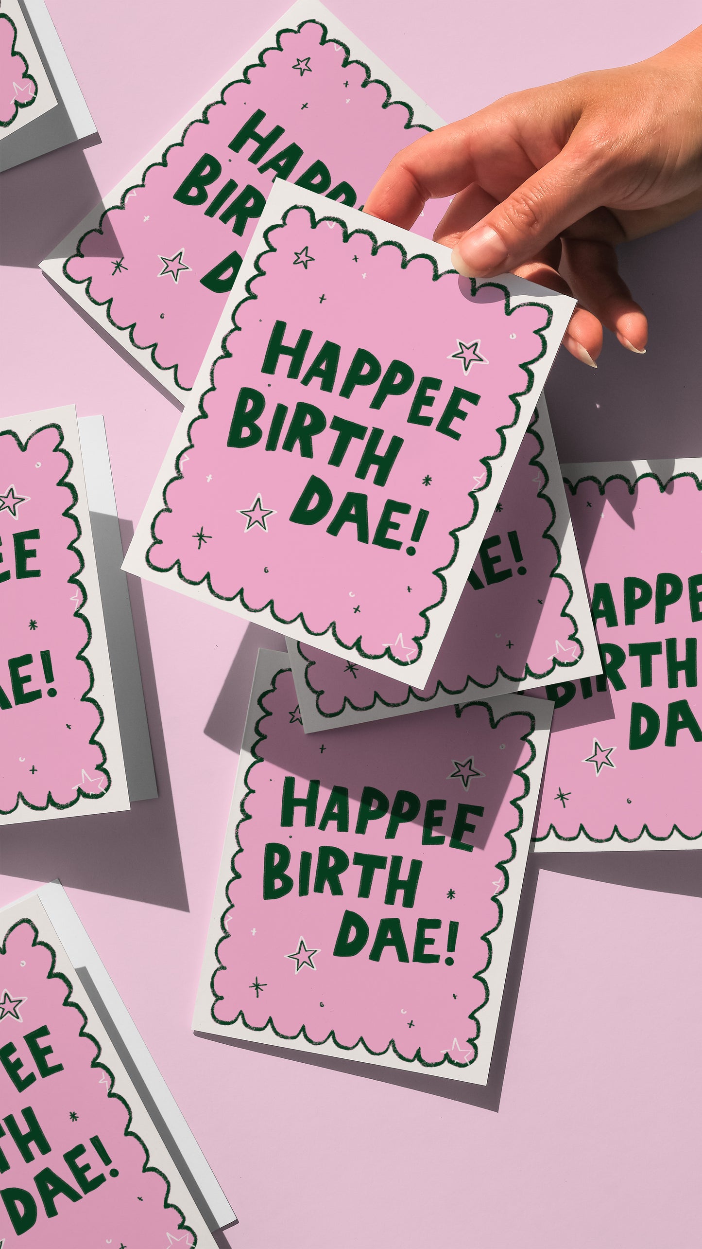 Happee Birthdae Greetings Card