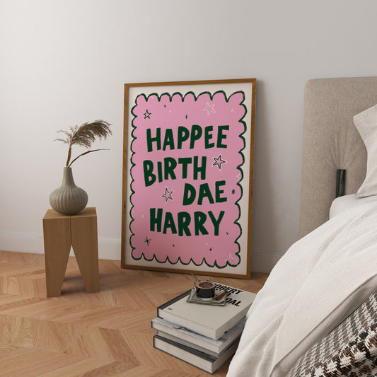 Happee Birthdae Harry Art Print