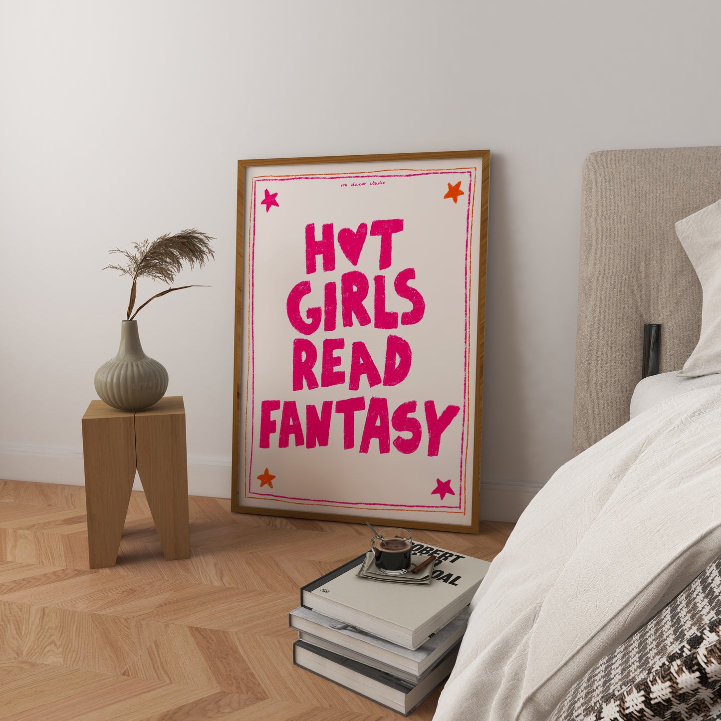 Hot Girls Read Fantasy Art Print