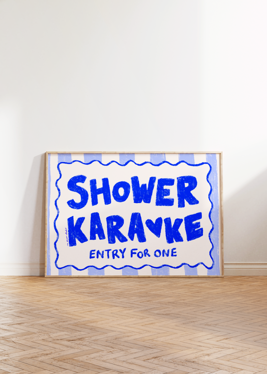 Shower Karaoke Print