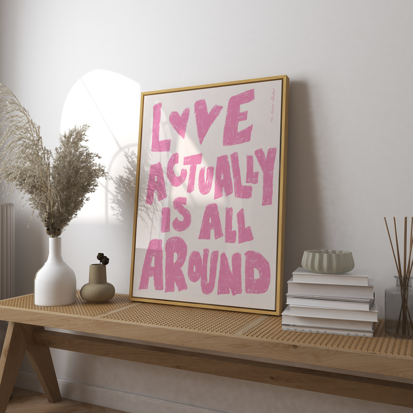 Pink Love Actually Is All Around DIGITAL DOWNLOAD