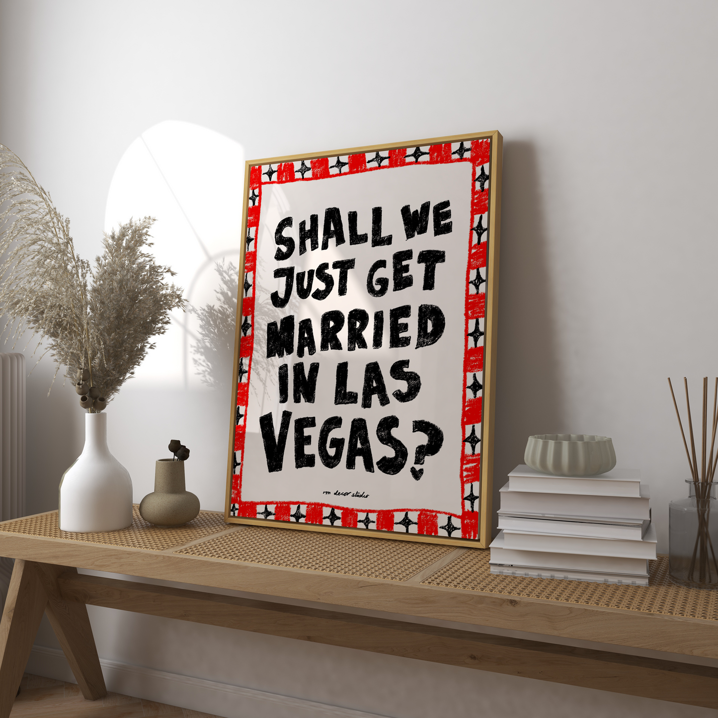 Married in Vegas Art Print