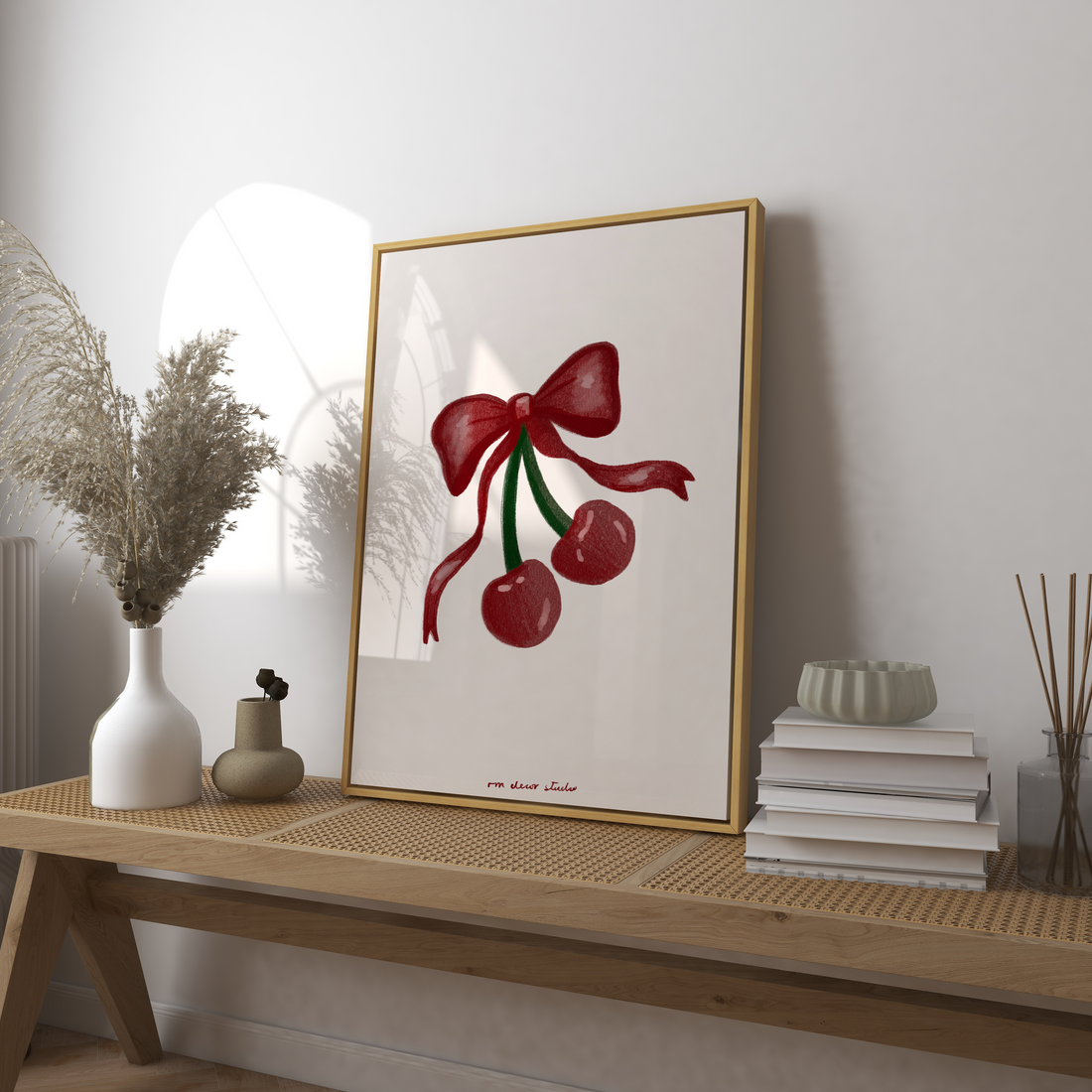 Cherries And Bow Print – Rmdesignstudio