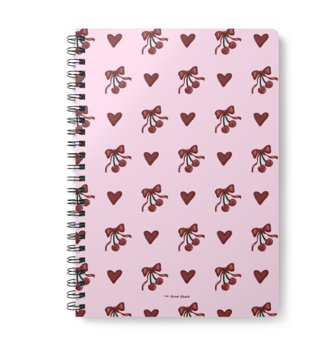 'Cherry Heart' A5 Notebook