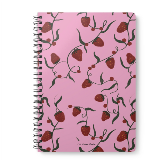 'Strawberry Fields' A5 Notebook