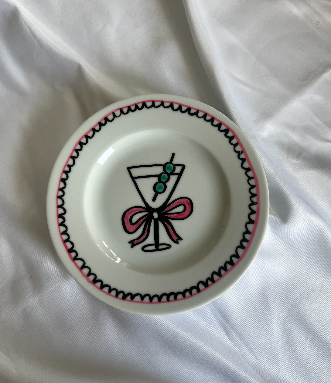 Mini Porcelain Decorative Plates 6.5"