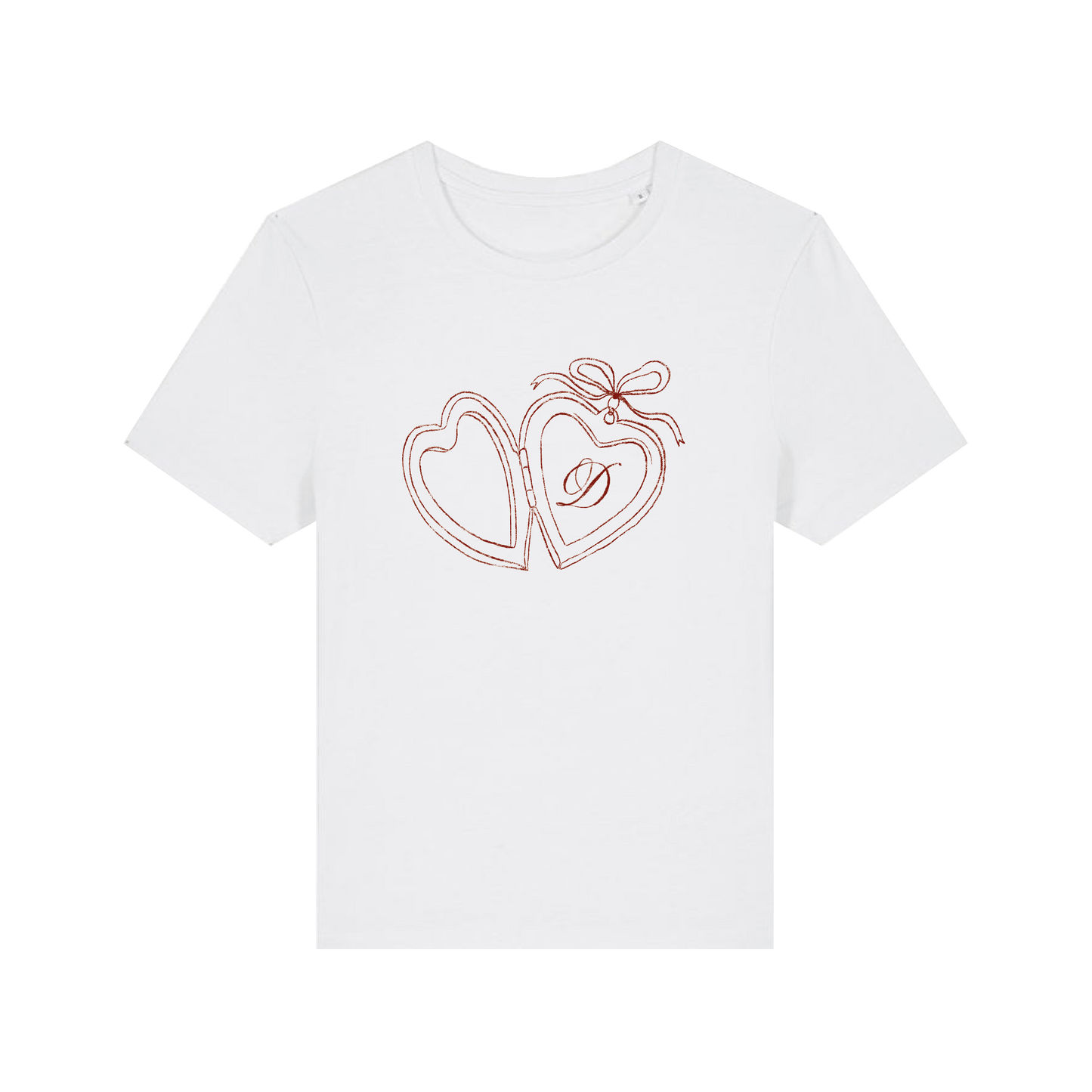 Custom Locket Initial Fitted Tee