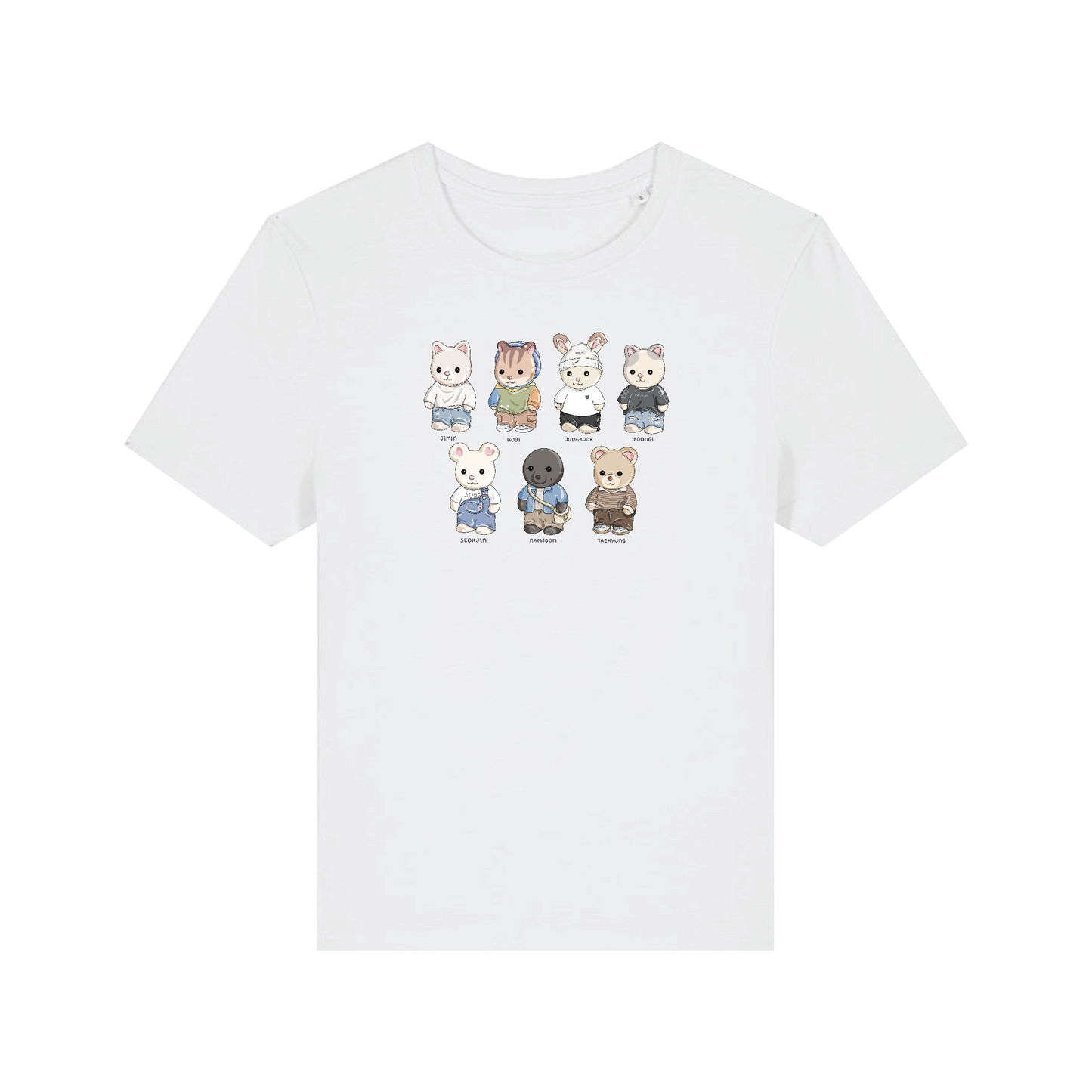 'Bangtan Family' Fitted Baby Tee