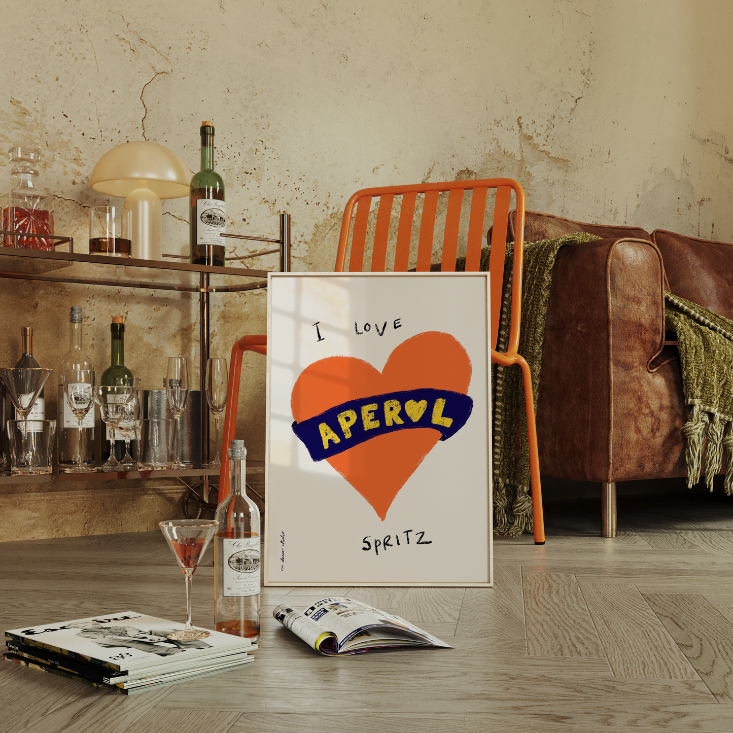 I Love Aperol Spritz Art Print