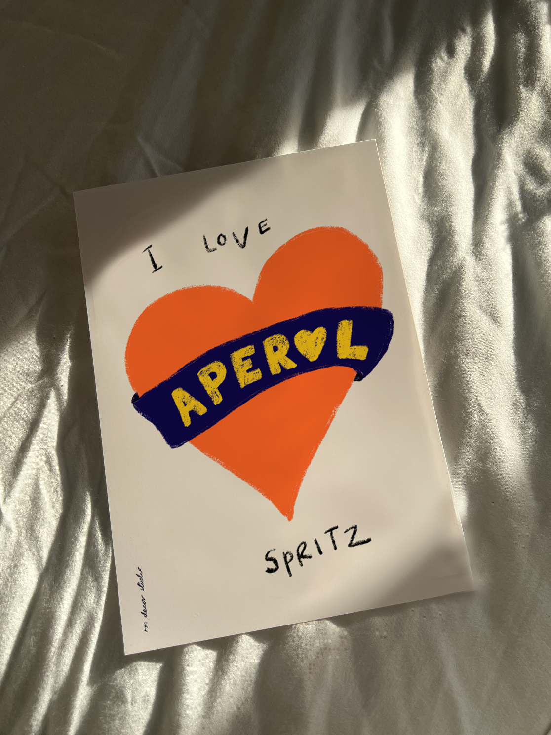 I Love Aperol Spritz Art Print