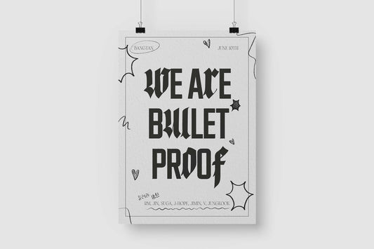 Bangtan We Are Bulletproof Art Print