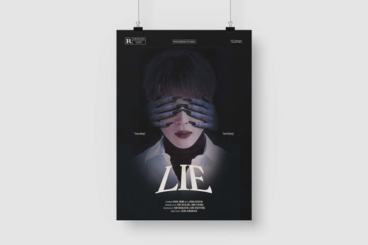 Jimin 'Lie' Horror Movie Halloween Poster