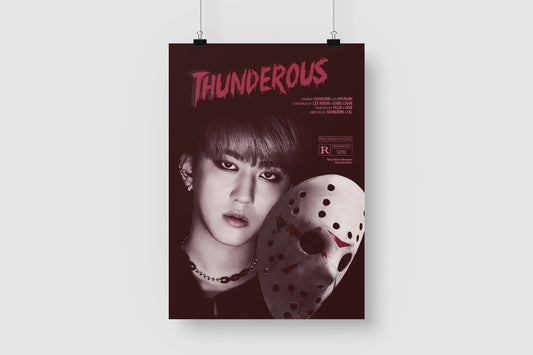 SKZ Changbin Horror Movie Halloween  Art Print