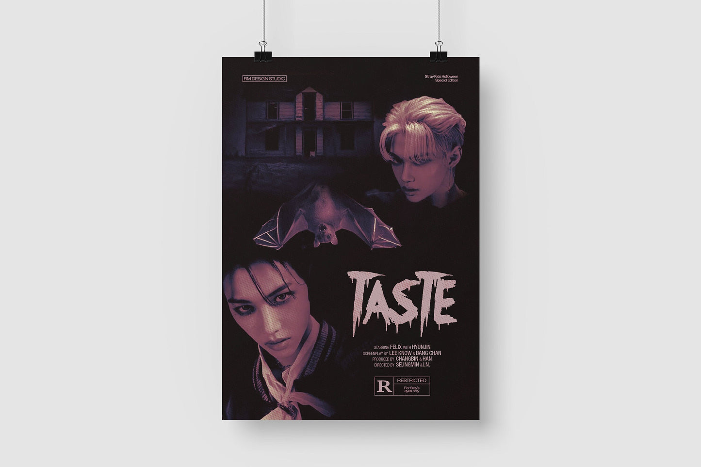 SKZ Felix Horror Movie Halloween Art Print