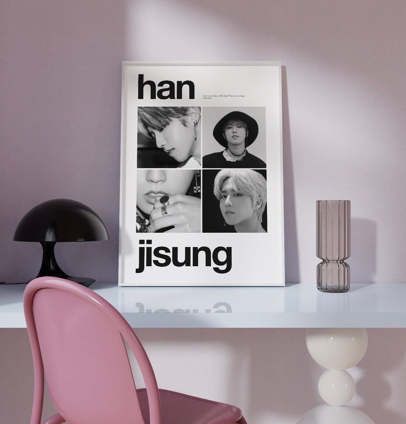 Stray Kids Minimalistic B&W Art Prints