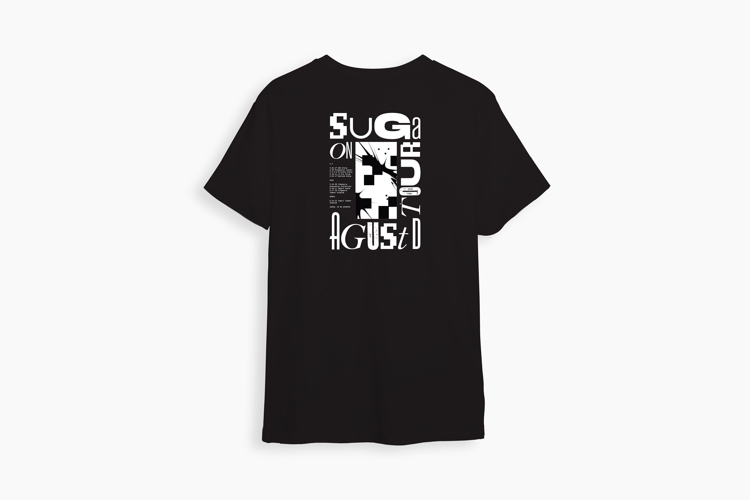 Offers Official SUGA AGUST D, D-Day US tour Pattern S/S T-shirt (SIZE XL)